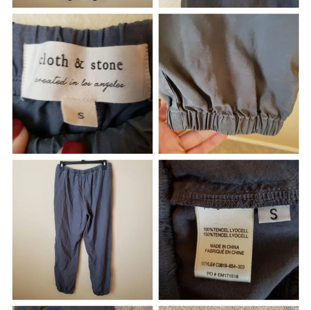 Cloth and Stone Blue Joggers S
